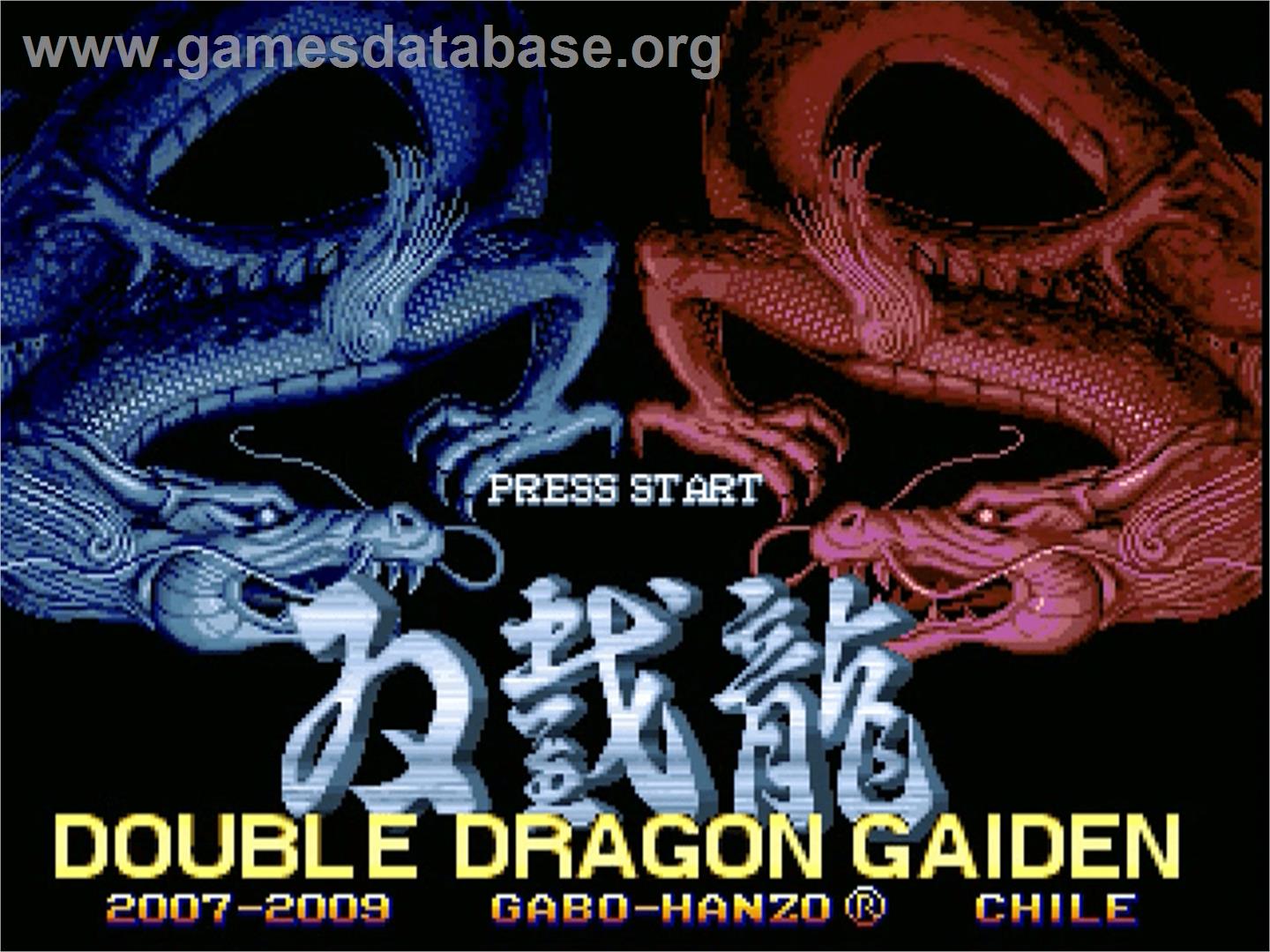 Double Dragon Gaiden - OpenBOR - Artwork - Title Screen