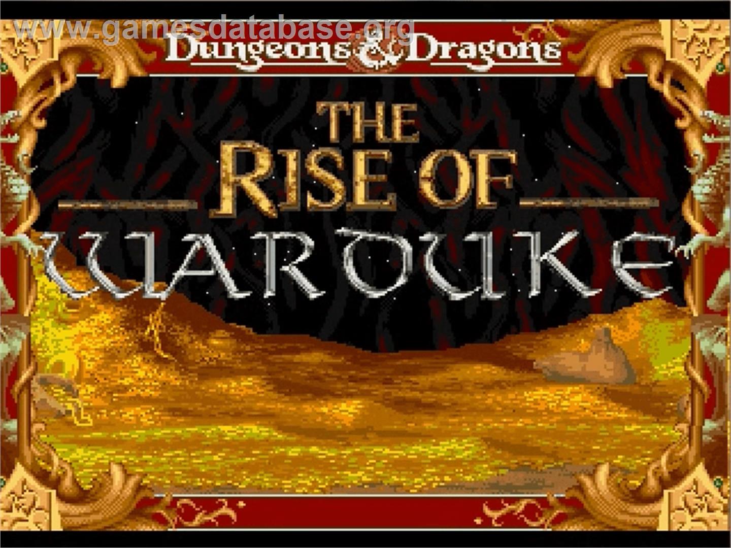 Dungeons & Dragons - Rise of Warduke 2.0 - OpenBOR - Artwork - Title Screen