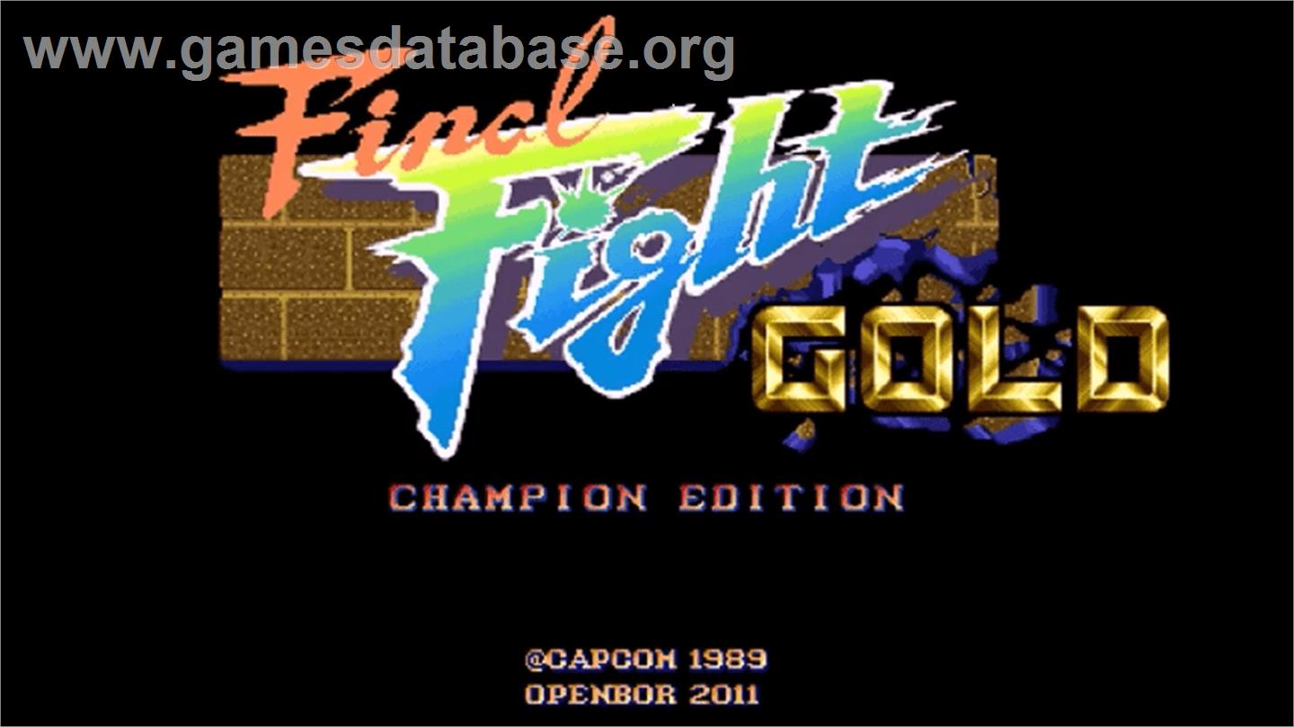 Final Fight Gold - Champion Edition - OpenBOR - Artwork - Title Screen