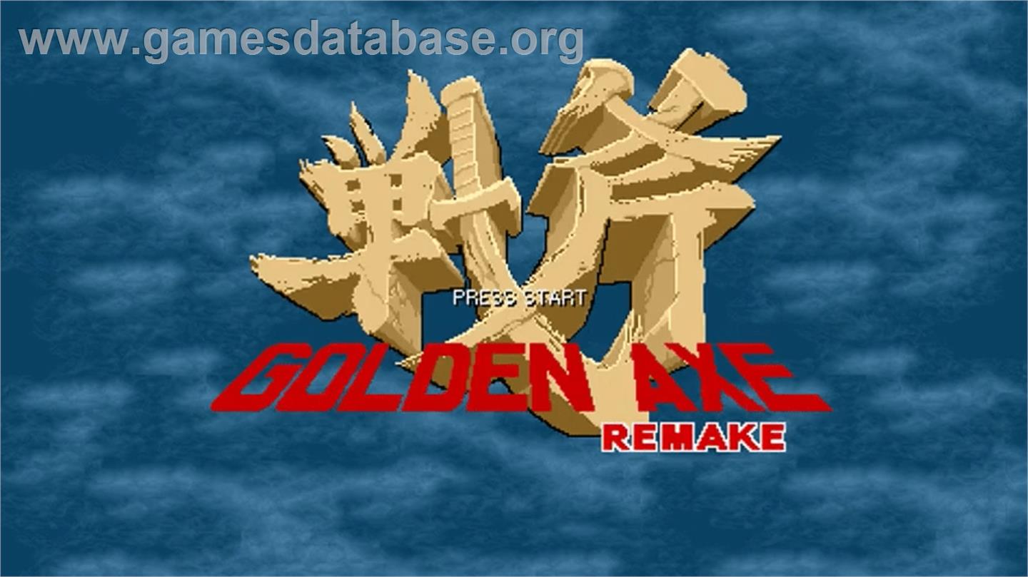 Golden Axe Remake - OpenBOR - Artwork - Title Screen