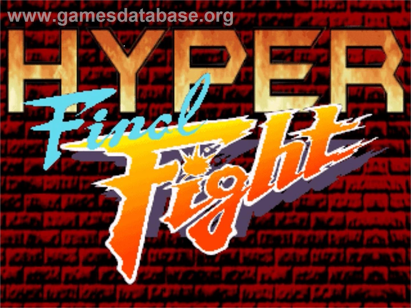 Hyper Final Fight - OpenBOR - Artwork - Title Screen