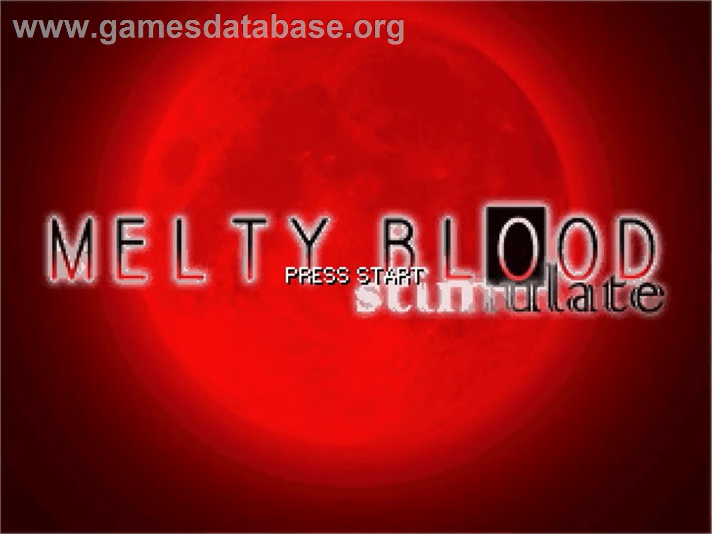 Melty Blood Stimulate - OpenBOR - Artwork - Title Screen