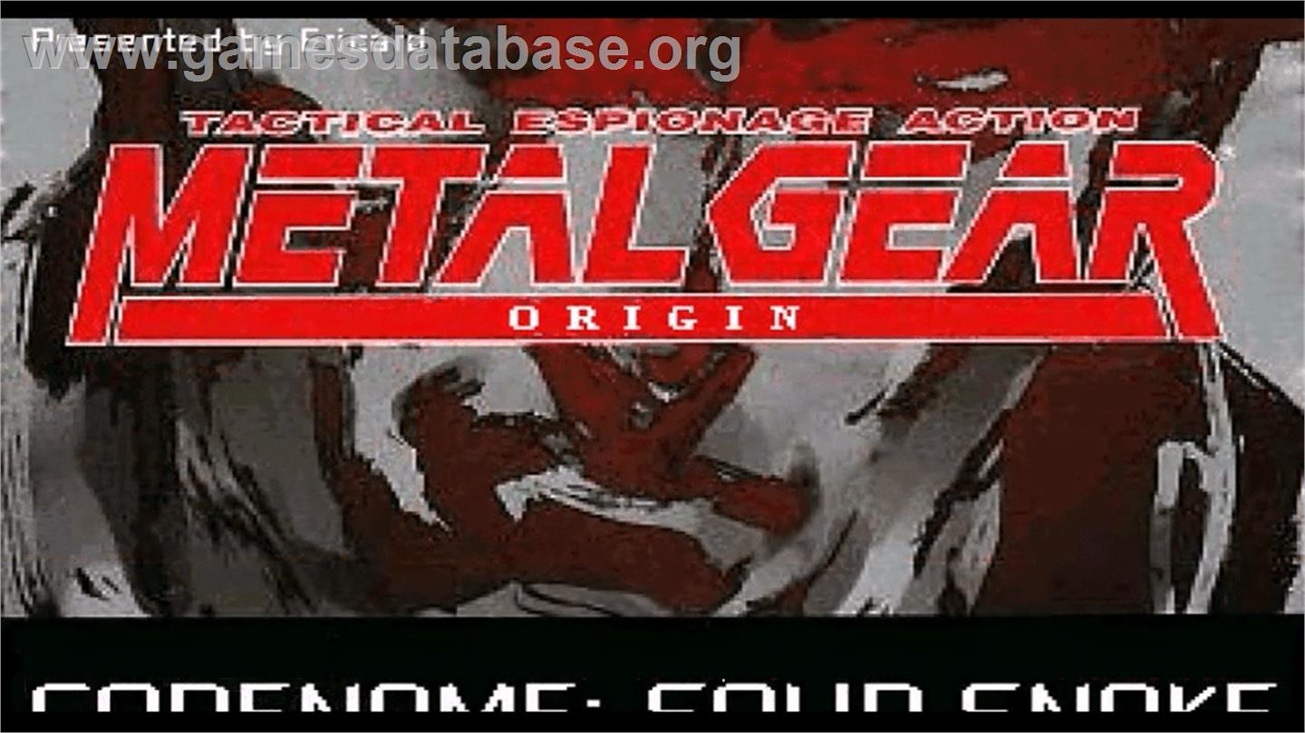 Metal Gear Origin - OpenBOR - Artwork - Title Screen