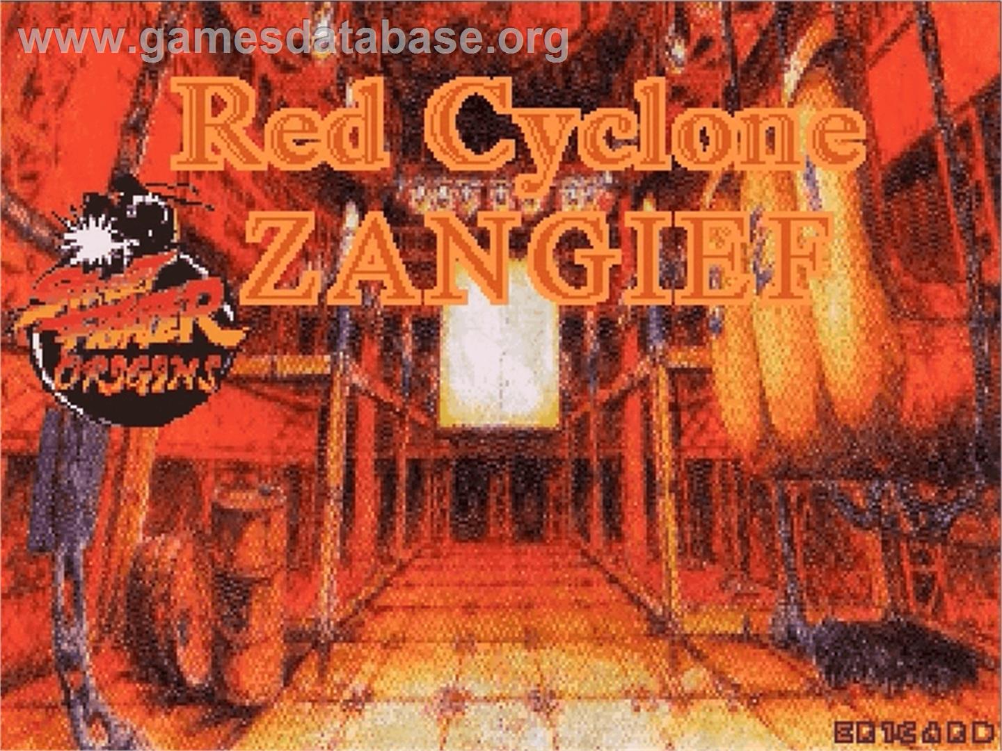 Red Cyclone Zangief - OpenBOR - Artwork - Title Screen