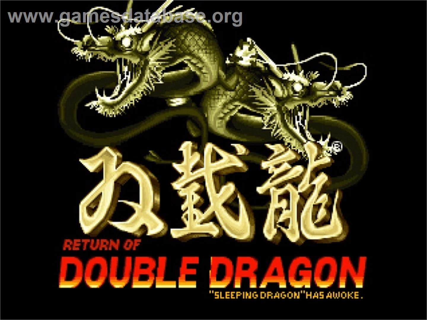 Return of the Double Dragon - OpenBOR - Artwork - Title Screen