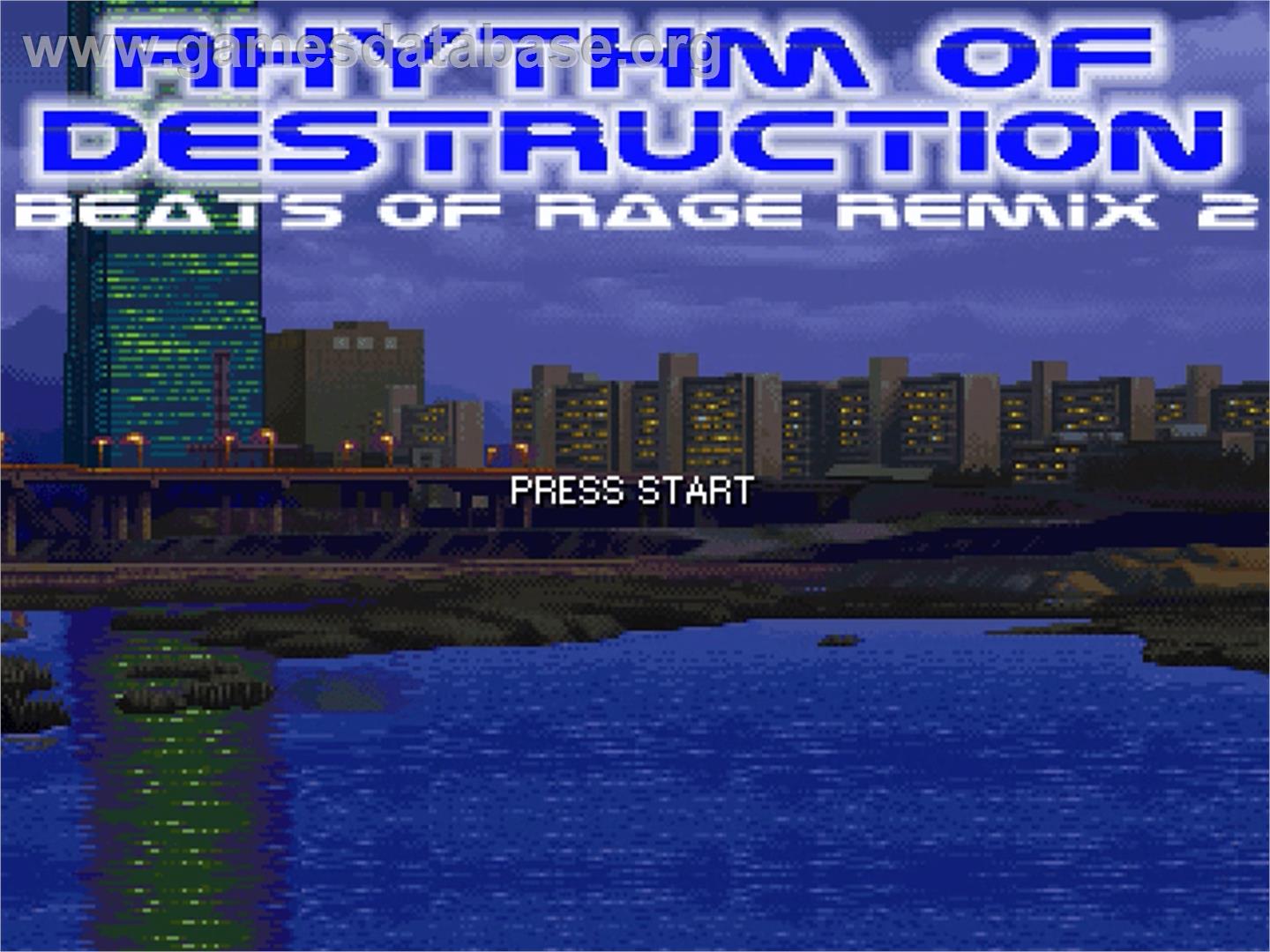Rhythm of Destruction 2 - Blue Edition - OpenBOR - Artwork - Title Screen