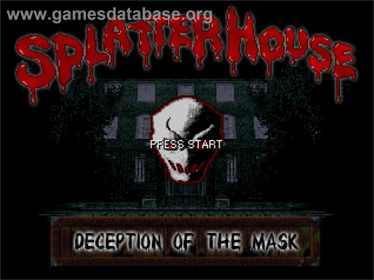 Splatterhouse 1 - Deception of the Mask - OpenBOR - Artwork - Title Screen