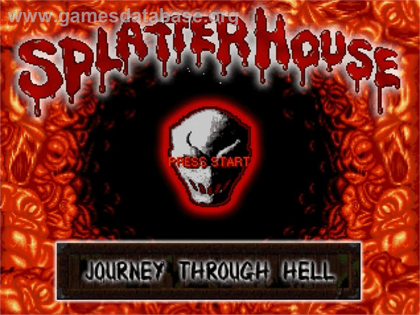 Splatterhouse 2 - Journey Through Hell - OpenBOR - Artwork - Title Screen