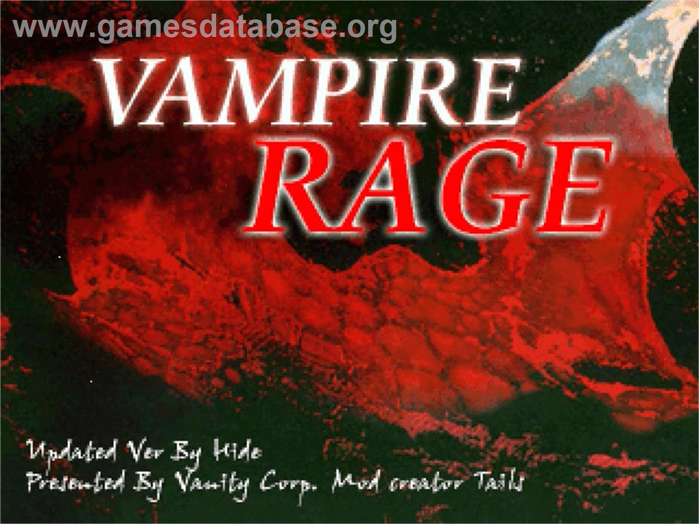 Vampire Rage - OpenBOR - Artwork - Title Screen