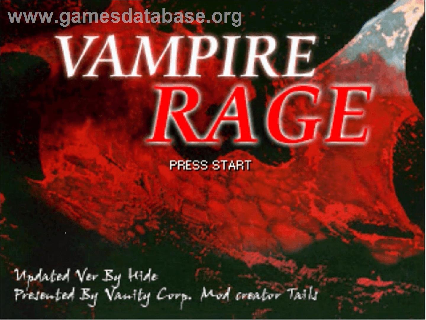 Vampires Rage - Hide - OpenBOR - Artwork - Title Screen