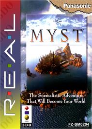 Box cover for Myst on the Panasonic 3DO.