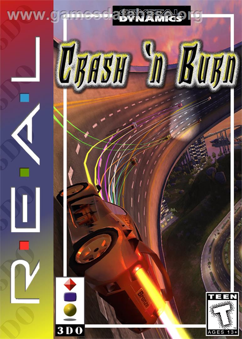 Crash 'n' Burn - Panasonic 3DO - Artwork - Box