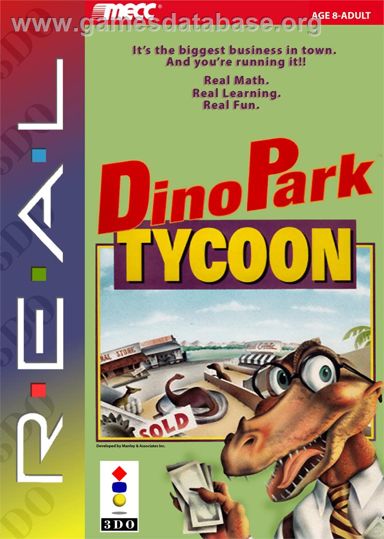 Dinopark Tycoon - Panasonic 3DO - Artwork - Box