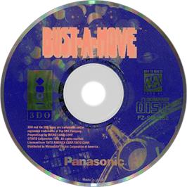 Artwork on the Disc for Bust a Move on the Panasonic 3DO.
