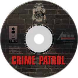 Artwork on the Disc for Crime Patrol v1.4 on the Panasonic 3DO.