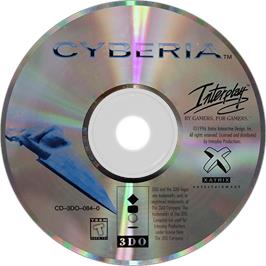 Artwork on the Disc for Cyberia on the Panasonic 3DO.