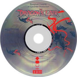Artwork on the Disc for Dragon's Lair on the Panasonic 3DO.