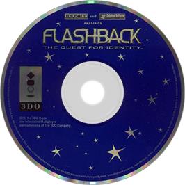 Artwork on the Disc for Flashback on the Panasonic 3DO.