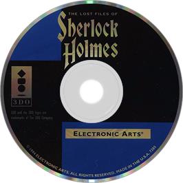 Artwork on the Disc for Lost Files of Sherlock Holmes: The Case of the Serrated Scalpel on the Panasonic 3DO.