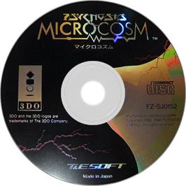 Artwork on the Disc for Microcosm on the Panasonic 3DO.
