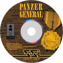 Artwork on the Disc for Panzer General on the Panasonic 3DO.
