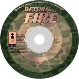 Artwork on the Disc for Return Fire on the Panasonic 3DO.