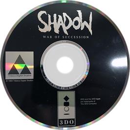Artwork on the Disc for Shadow: War of Succession on the Panasonic 3DO.
