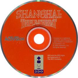 Artwork on the Disc for Shanghai: Triple-Threat on the Panasonic 3DO.