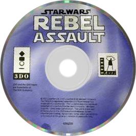 Artwork on the Disc for Star Wars: Rebel Assault on the Panasonic 3DO.