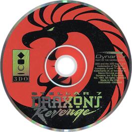 Artwork on the Disc for Stellar 7: Draxon's Revenge on the Panasonic 3DO.