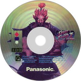 Artwork on the Disc for Super Street Fighter II Turbo on the Panasonic 3DO.