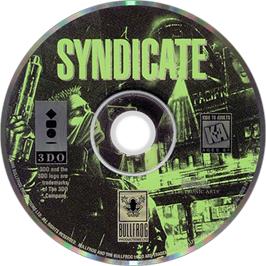 Artwork on the Disc for Syndicate on the Panasonic 3DO.