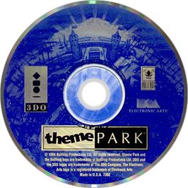 Artwork on the Disc for Theme Park on the Panasonic 3DO.