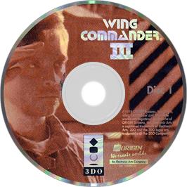 Artwork on the Disc for Wing Commander III: Heart of the Tiger on the Panasonic 3DO.