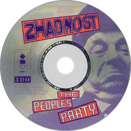Artwork on the Disc for Zhadnost: The People's Party on the Panasonic 3DO.