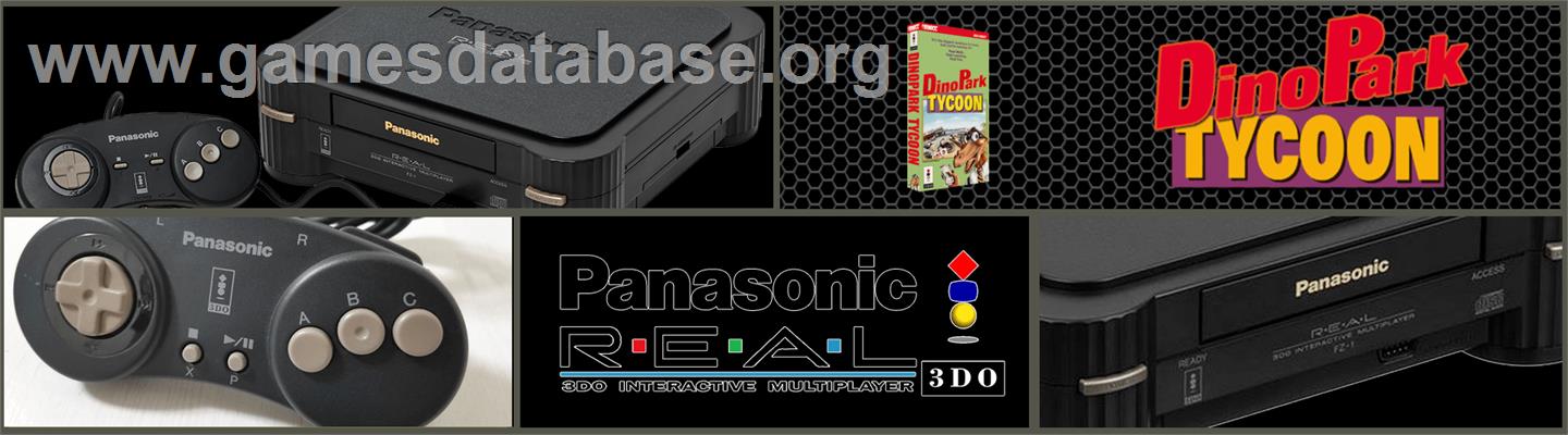 Dinopark Tycoon - Panasonic 3DO - Artwork - Marquee