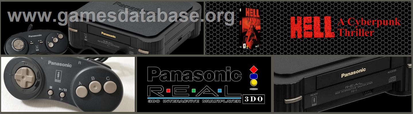 Hell: A Cyberpunk Thriller - Panasonic 3DO - Artwork - Marquee