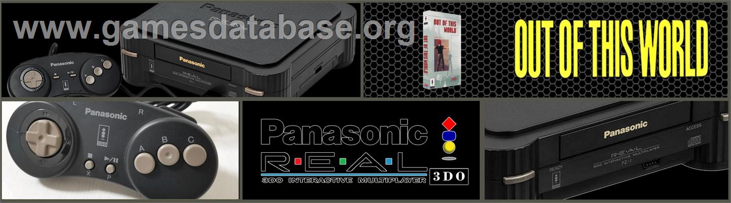 Out of This World - Panasonic 3DO - Artwork - Marquee