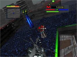 In game image of Blade Force on the Panasonic 3DO.
