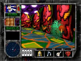 In game image of Cyberdillo on the Panasonic 3DO.