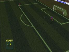 In game image of FIFA International Soccer on the Panasonic 3DO.