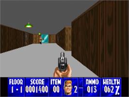 In game image of Wolfenstein 3D on the Panasonic 3DO.