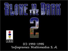 Title screen of Alone in the Dark 2 on the Panasonic 3DO.
