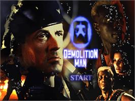 Title screen of Demolition Man on the Panasonic 3DO.