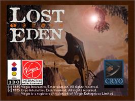 Title screen of Lost Eden on the Panasonic 3DO.
