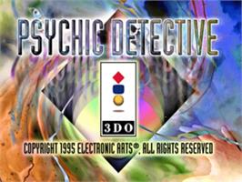 Title screen of Psychic Detective on the Panasonic 3DO.