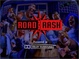 Title screen of Road Rash on the Panasonic 3DO.