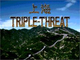 Title screen of Shanghai: Triple-Threat on the Panasonic 3DO.