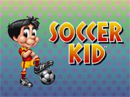 Title screen of Soccer Kid on the Panasonic 3DO.