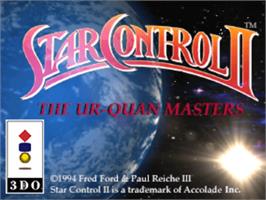 Title screen of Star Control 2 on the Panasonic 3DO.